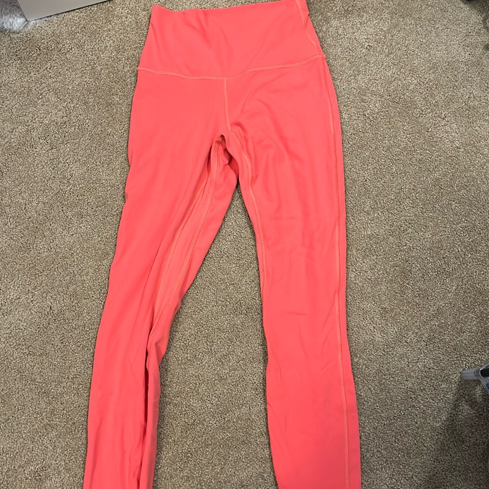 28 inch, lululemon pink leggings, size 4
